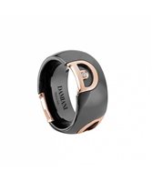 Anello Damiani Donna D.Icon in Ceramica Diamante 0.01 Ct 20085096 - 20085096-17
